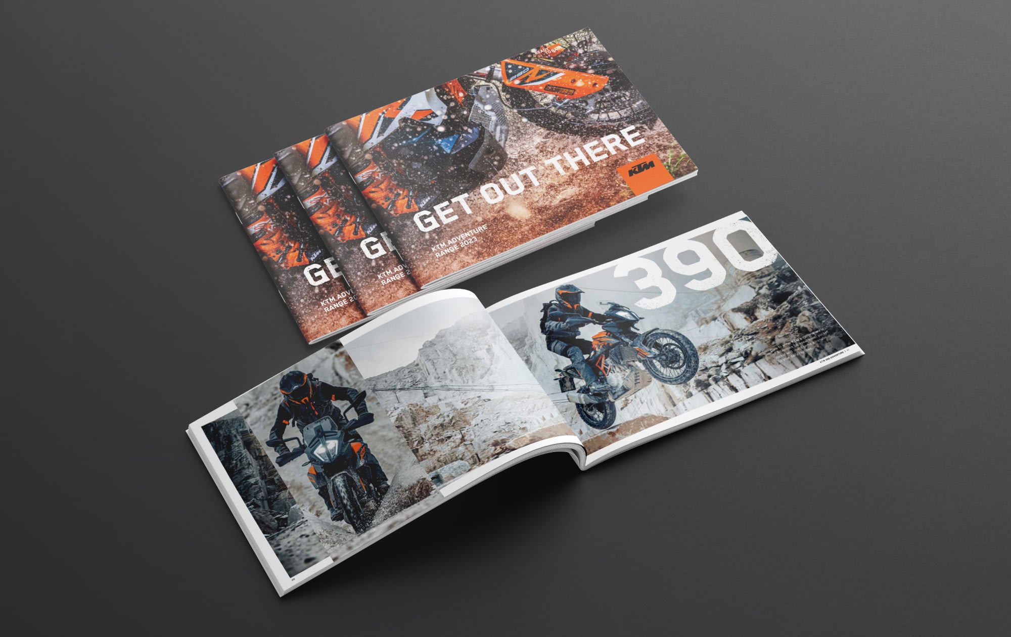 Layout design for KTM Advanture Range catalogue