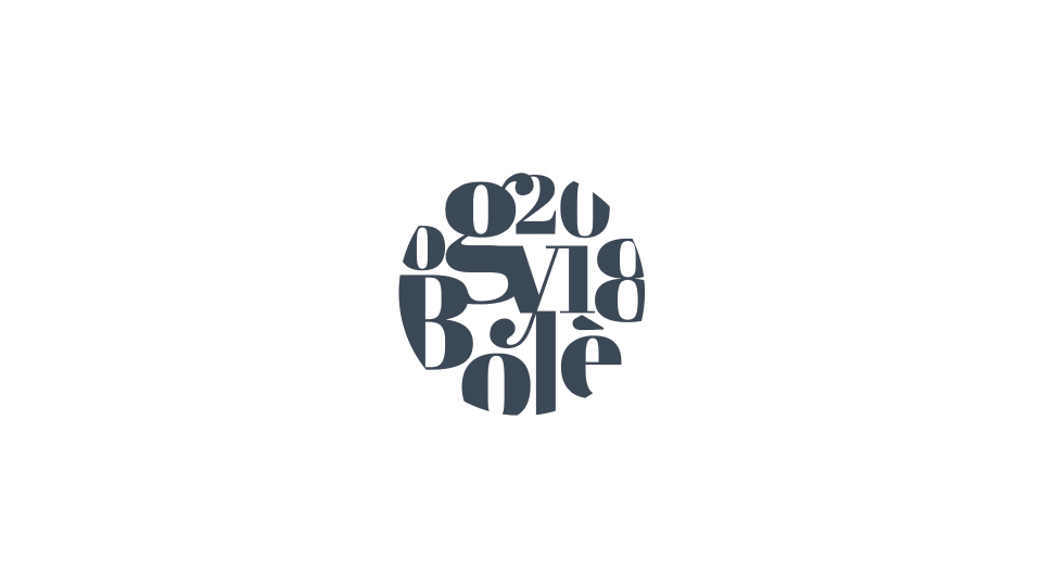 Logo design for Bogyólé 2018, monochrome