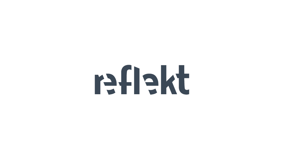 Logo for Reflekt cooperative boardgame, displayed on the packaging